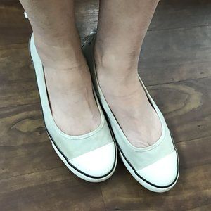 Women's Well Worn CONVERSE Brown Ballet Flats